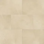 Beige stone tile effect flooring