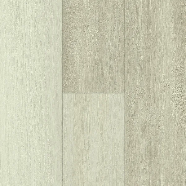 wood-look luxury vinyl plank flooring featuring a blend of white, beige, and soft gray planks