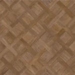 Dark oak basket weave parquet vinyl flooring