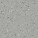 Medium gray Pearlazzo PUR vinyl flooring with chips