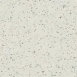 Off-white Pearlazzo PUR vinyl flooring with chips