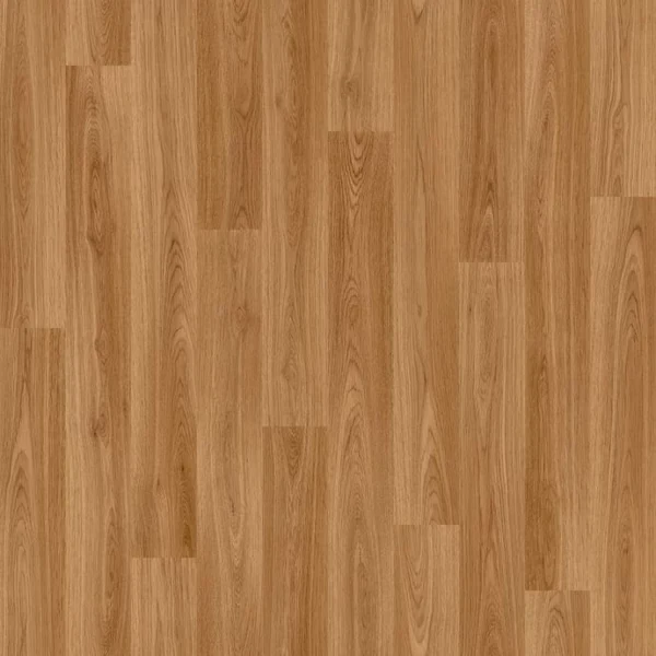 Warm mid-tone oak wood-effect vinyl flooring